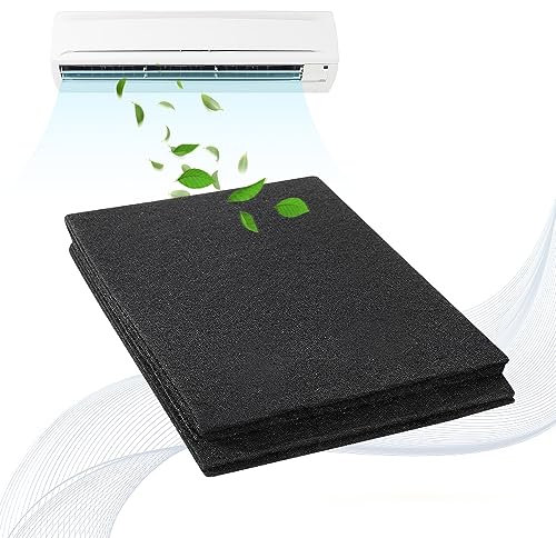 STCRERAG Dunstfilter Zuschneidbar Kohlefilter Universal Aktivkohle Vliesfilter Flach Flauschfilter 41cm Ersatz Abzugshaube Filter Schwarz Aktivkohlefilter Dunstabzugshaube für Luftreiniger
