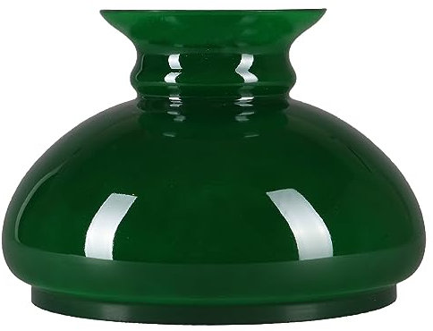 Petroleumglas Lampenglas Ø 175mm Ersatzglas Glasschirm Leuchtenglas E27 135mm Höhe Grün
