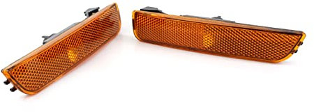 Marker Lights 1 Paar Auto Frontstoßstange Seitenmarkierungsleuchte Blinker Gelb/Weiß/Smoke Linse Für B5.5 01-05 3B0945071 (Farbe : Orange,Blue,Green,Silver,Black, Größe : 1 UK)
