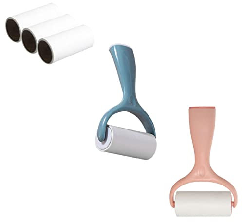 FRCOLOR Lint Roller Brush Reusable Lint Remover for Clothes Dog Hair Remover Dust Removal Paper
