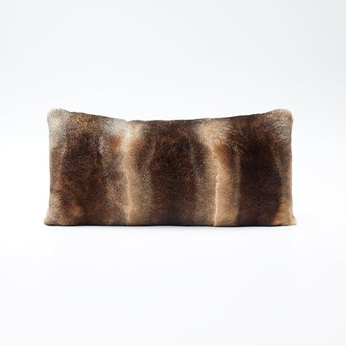 Wilt & Behr Echtpelzkissen Lapin, 60 x 30 cm, Designerkissen, Fellkissen, nachhaltig, meisterhafte Handwerkskunst