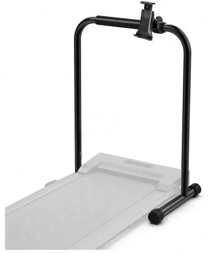Handle Bar for Walking Pad Only, Suitable for Models 20+ Walking Pad, 19.7in Wide, Adjustable Handrail Height (Max 43.3in), Non-Slip Feet, Easy to Assemble, Stable Design, Black