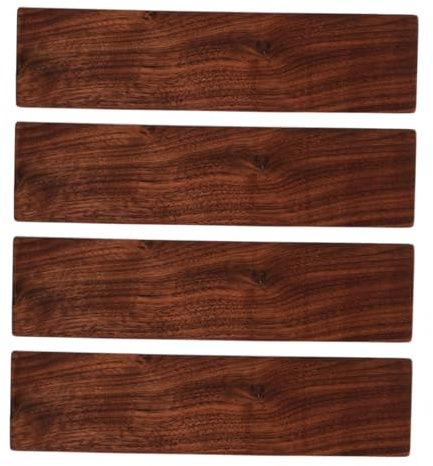 NUOBESTY 4 Pièces Planche De Bois De Noyer Brute Planche Bois Dur Et Sculpture Rectangulaires Pour Projets De Bricolage