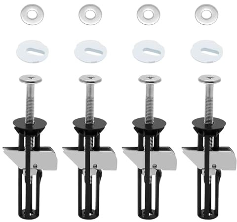 4 Sätze Befestigungsschrauben Für Toilettendeckel, Toilettensitzzubehör, Hochleistungs-Toilettensitzverriegelungsschrauben, Einfache Installation.