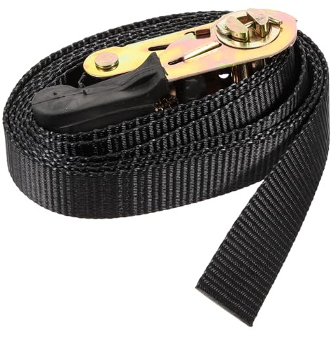 OFFIGAM Heavy Duty Ratchet Tie Down Strap with Hooks Portable Cargo Lashing Belt for Car Luggage Motorcycle Storage Secure Transport