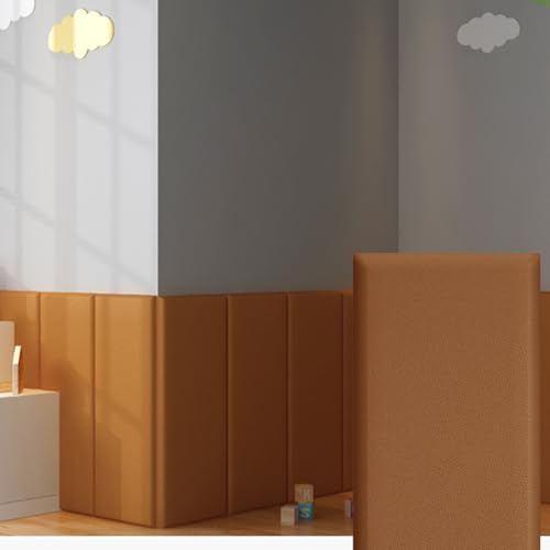Cafusesdd Panneaux muraux rembourrés à décoller, papier peint thermique doux, coupe de forme libre 3D, coussinets de protection murale adaptés à la décoration de la tête de lit(G,4PCS)