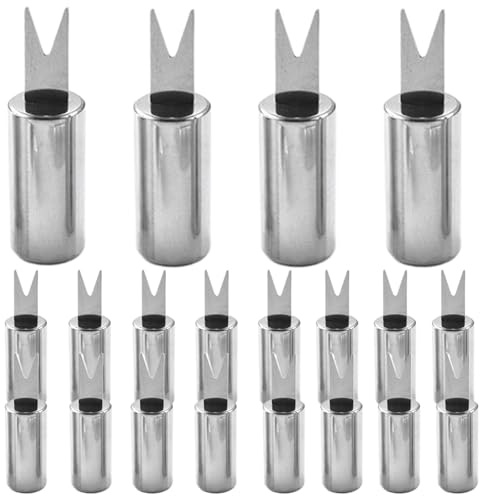 Spiedini di pannocchie di mais, 20 pezzi Supporti per pannocchie in acciaio inossidabile, Supporti per mais dolce riutilizzabili per alimenti, frutta, barbecue, campeggio, picnic, feste, do