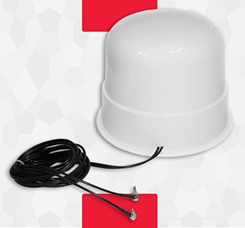 Theta Communication 30dBi Omni Directional 4G 3G LTE MIMO External Antenna Aerial Signal Booster for Huawei E392 E398 E8278 E5786 E5372 E5573 E5577 B528 B618 E5785 E5787 Home Boat Caravan Motorhome