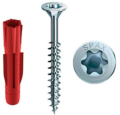 TOX Allzweckdübel Tri 6/36 KT mit Senkkopfschraube Klingengröße T20 SPAX Teilgewinde 4,0 x 50 mm VPE 200 Stück