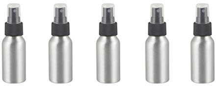 SOLUSTRE 5stücke Aluminium-sprühflasche Tragbare Leere Sprayflasche Feiner Nebel Sprühflasche Nachfüllbar Für Reisen Und Kosmetika