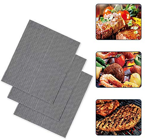 Tapis Grillage,Maille de Barbecue non Baton Maille de Grillade Durable Resistant a la Chaleur Facile a Nettoyer pour Griller la Viande, Legumes, Fruits de mer, Cuisson,Cuisson,Four (40 * 30)