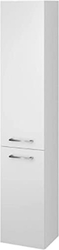 VBChome Hochschrank Weiß 30 x 150 cm Badmöbel Hängeschrank Badschrank Hängeschrank Türen Badezimmerschrank Badregal
