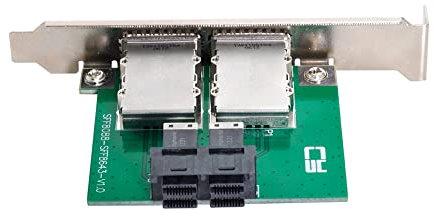 NFHK Dual Ports Mini SAS SFF-8088 a Interno SAS HD SFF-8643 PCBA Femmina Adattatore con staffa a basso profilo