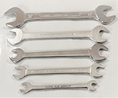 SALTUS Doppelmaulschlüssel Satz Set CV 5-tlg Schlüsselsatz Maulschlüssel 8-22 mm