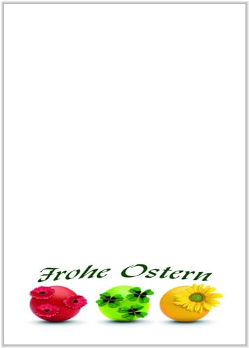 Briefpapier Ostern DIN A4 - Motivpapier Osterfest - 20 Blatt - Motiv Nr. 002 | 80g/m²