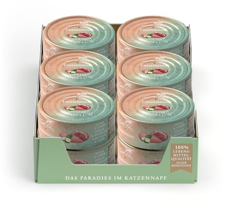 Terra Felis Pollo & Agnello, Famousse cibo umido per gatti, 12x80g