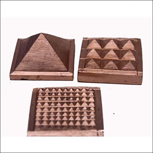 Generic Vastu Kupferpyramide, mehrlagig, 91 Stück, 5 cm