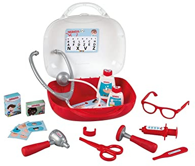 Smoby Juguetes - Maletín Médico para Niños (Pequeño) - Maletín Médico Juguete con Accesorios (15 Piezas) - Maletín Medicinal para Niños a Partir de 3 Años