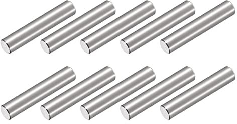METALLIXITY Tassello Perno (6x30mm) 25pz, 304 Acciaio Inox Scaffale Supporto Pioli Perno Fissaggio Elementi - per Metallo Dispositivi, Mobili Installazione, Industriale, Fai da Te