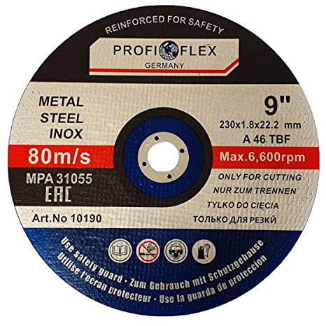 Trennscheiben 230 x 1.8 mm Metall Flexscheiben 25 Stück INOX Stahl Edelstahl 25 Stück