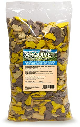 ARQUIVET Hundkakor Animal Mix 2,5 kg – snacks för hundar – spargrisar, godsaker, utmärkelser, belöningar och godis för hundar – bästa snacks för hundar