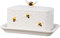 Plato de Mantequilla,RoadLoo 1 Piezas Mantequillera de Porcelana Recipiente Hermética Caja de Almacenamiento para Todo Tipo de Mantequilla Adecuado Para Uso En Cocinas DoméSticas De Mantequilla