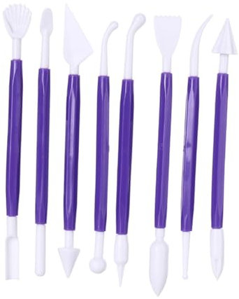 SHINEOFI 4juegos Para Modelado y Tallado Cortadores De Para Arcilla Para Manualidades y Decoración Azul y