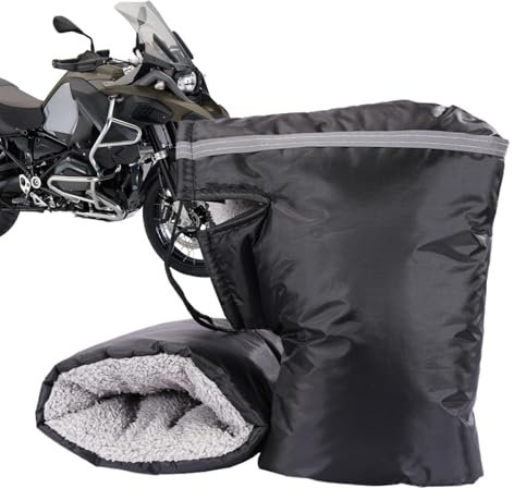 Manguitos de manillar para moto, funda térmica, guantes de jinete, accesorios resistentes al agua, calentadores de mano para clima frío, motos de nieve, motos de quad, manguitos
