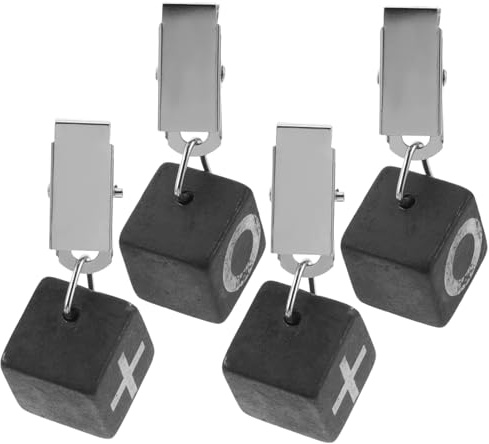 TOPBATHY Pesas para Manteles De Mármol 4 Pinzas Clip Diseño Elegante Adecuado para Exteriores