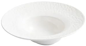 ADERFETBI Platos Vajilla Plato Ancho de cerámica for Restaurante, Plato Hondo, Plato for Ensalada, Plato Grueso for Sopa, vajilla Reutilizable