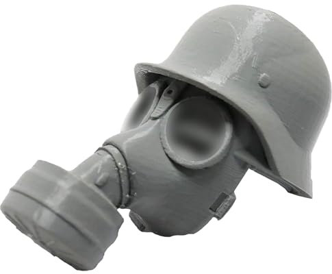 KIEYIQE GM-30 Bierflaschenverschluss, Wiederverwendbare staubdichte Bierverschlüsse, GM-30 Gasmasken-Bierflaschenverschluss, Vintage-Militär-Gasmasken-Design, lustige Weinaccessoires (Grey)