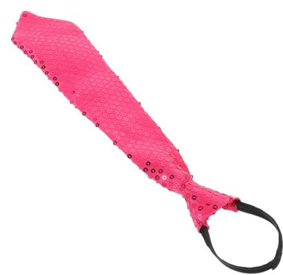 YARNOW Funkelnde Pailletten Krawatte Für Männer Party Glitzer Kostüm Neuheit Schienbein Halsbekleidung Ausgefallen Cosplay Urlaub Festival Formell Maskerade Glanz Feier Weihnachten Hallow