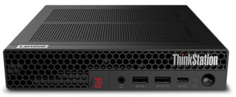 Lenovo ThinkStation P3 Tiny Workstation – i7-14700T (20 Cores, 1.3/5.2GHz), Nvidia T400 4GB, 2TB PCIe Gen 4.0x4 NVMe, 32GB DDR5, vPro, GbE, WIFI 6E & BT 5.3, Windows 11 Pro (New) (Renewed)