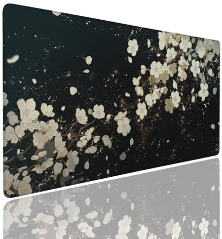Tappetino per Mouse da Gaming, Tappetino Mouse Pad XXL Grande, Mousepad con Impermeabile e Antiscivolo, Lavabile Sottomano Copri Scrivania Ufficio, Tappetini Tappeto Mouse Mat 1400x800x4mm Natural (1)