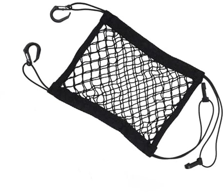 OYUUJII Rete Ragno Moto,25 x 30 cm Rete Elastica Portaoggetti Universale Retes di Sicurezza per Fissare Caschi e Accessori per Portapacchi,Bauletto e Sella di Moto,Scooter e Bicicletta
