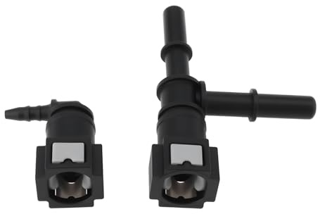 YINETTECH Raccord de tuyau de carburant en T Connecteur cannelé 90° compatible avec Vivaro Compatible avec Primastar