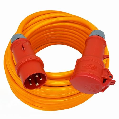 CEE Starkstromkabel 32A H07BQ-F 5x6mm² 10m MENNEKES Stecker/Kupplung IP44
