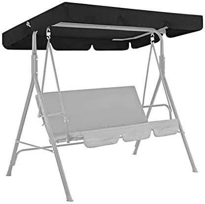 Universal Replacement Canopy for 2-3 Seat Hollywood Swing, Waterproof Anti-UV Shade for Garden Swing, Outdoor, Easy Install Garden Furniture Accessory