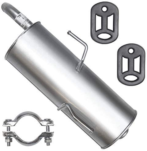 FERROZ Pot d’échappement pour Peugeot 206 1998-2009 | Pot d’échappement arrière, Moteurs : 1.1i -1.4i -1.4i 16V -1.6i 16V | Hayon