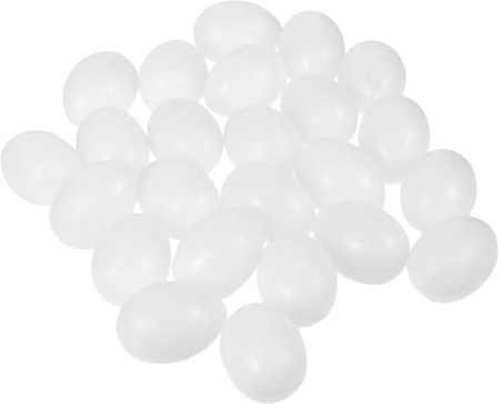 Didiseaon 30Pcs Solid Plastic Pigeon Eggs for Bird Brooding Control Realistic Weight and Appearance Non-toxic to Reduce Hatchability and Stop Laying Safe for Pigeons