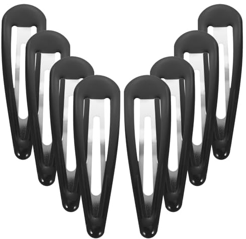Zerodeko 50 Pinzas Cabello de Metal Negro Fuerte Agarre y Retención de Forma, Ideales para Uso Diario y Fiestas, Diseño Clásico y Sencillo para Mujeres