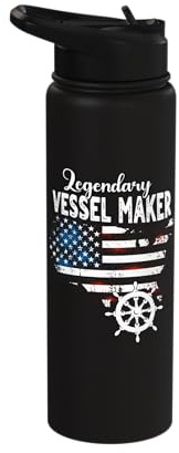 US Flag Vessel Maker Stainless Steel Insulated Water Bottle