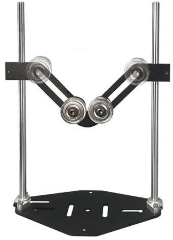 Generic Soporte de Rodillo en Forma de V, Estante de Soporte de de Rodillo Doble de Ajustable, Capacidad de Carga de 100 Kg, para Corte de Carpintería