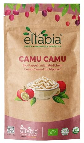 Bio Camu Camu Kapseln 1000 Stück | Hochdosiert 84mg Tagesdosis | 100% natürliches Vitamin C | 100% ohne Zusatzstoffe in Rohkost-Qualität
