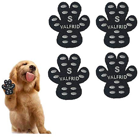 VALFRID Halkskydd för hundar, självhäftande silikongel resistent halkfri dragkraft hund skor hundskor hundstrumpor ersättning flerfärgad 40 stycken XL