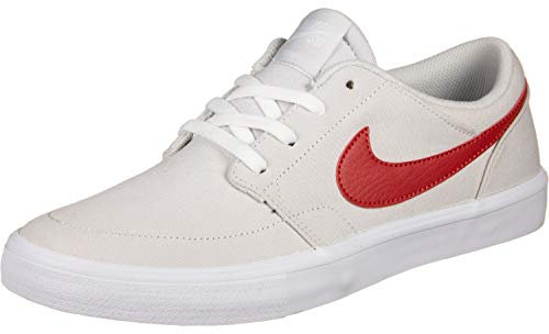 Nike Unisex Sb Portmore Ii Solar CNVS Fitnessschuhe, Mehrfarbig (Vast Grey/University Red/White/Black 000), 40 EU