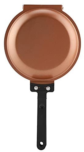 Sartén, sartén de tortilla, pequeña de doble cara, antiadherente, doble sartén para cocina, plancha de , antiadherente, cubierta de doble cara