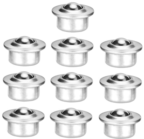 Yardwe Ruedas Cojinetes de Bolas de Acero Inoxidable Torque 10 Piezas Soporte Endurecido para Transferencia Industrial