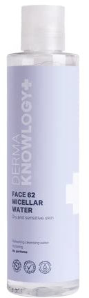 DermaKnowlogy | FACE 62 | Mizellenwasser | Für Unreine, Trockene & Empfindliche Haut | Milde Gesichtsreinigung & Make-Up Entferner | Allergiker Zertifiziert | Ohne Parfum & Farbstoffe | Vegan | 200ML