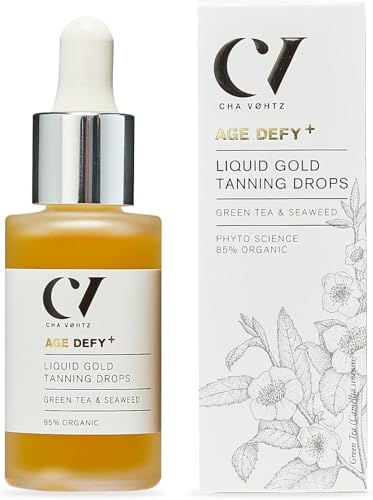 Green People Age Defy+ Liquid Gold Tanning Drops, 30ml | Selbstbräuner Tropfen, Parabenfrei, Grüne Makroalgen, Algen, Grüner Tee und Tara, Geruchlos und einfach zu Verwenden, Vegan